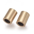 thumbnail image 2 of 10pcs Ion Plating(IP) 304 Stainless Steel Tube Beads Golden 4x3mm Hole: 2mm Gold, 2 of 2