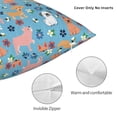 thumbnail image 3 of Pofeuu Cute Dog Print Double-sided plush pillowcase Square Throw Pillow Covers Pillows Cover for Living Room Bedroom Sofa Couch Cushion Cover（No pillow core）-16"x16", 3 of 7