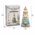 thumbnail image 3 of Beginner‑Friendly DIY Lighted Sea Glass‑Style Lighthouse Mosaic Kit, Coastal Craft Set with LED Lights, Decorative Pieces, Adhesive, Base, Tools & Instructions A, 3 of 6