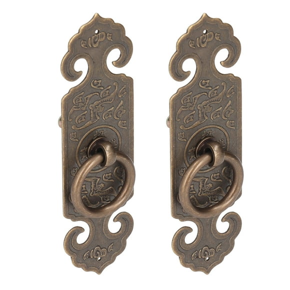 Poignée en laiton, conception rétro belle poignée en laiton antique exquise pour porte de l'armoire pour le tiroir