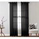 thumbnail image 1 of Cortinas HLC.ME negras transparentes, 2 paneles, 137 cm x 213 cm, poliéster, 1 of 8