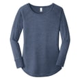thumbnail image 5 of Yellow Rooster Women’s Perfect Tri Long Sleeve Tunic T-Shirts Navy Frost Black 2XL, 5 of 6