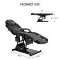 thumbnail image 2 of Artist hand Electrical Facial Bed Adjustable Massage Table 3 Motor Beauty Bed Medical Tattoo Chair w/Remote Control（Black）, 2 of 22