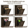 thumbnail image 5 of Tilt Out Trash Cabinet 13 Gallon Wooden FreeStanding Waste Bins with Hideaway Drawer,Kitchen Island with Trash Can Storage(Rustic Black), 5 of 6