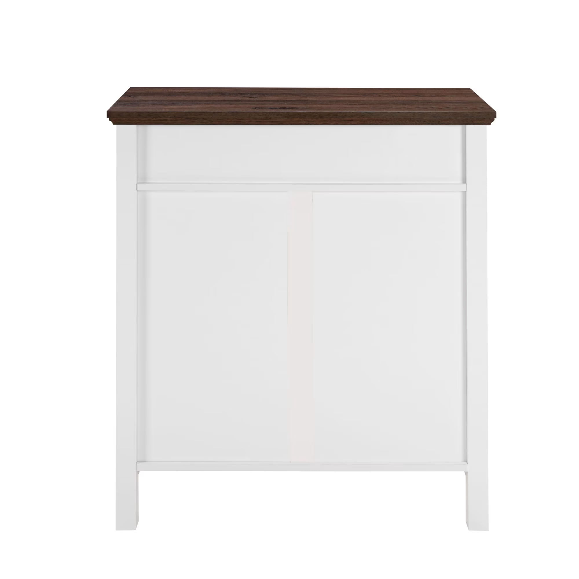MAYEERTY Farmhouse Buffet Cabinet with 2 Drawers and Adjustable Shelf, Rustic Sideboard with Barn Door, for Kitchen, Dining Room, Entryway