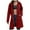 Wine, variant on Rain Jackets For Women Waterproof Lightweight Plus Size Buttons Zip Up Ski-Wear Trench Coat Mountaineering Clothes Hooded Windbreaker