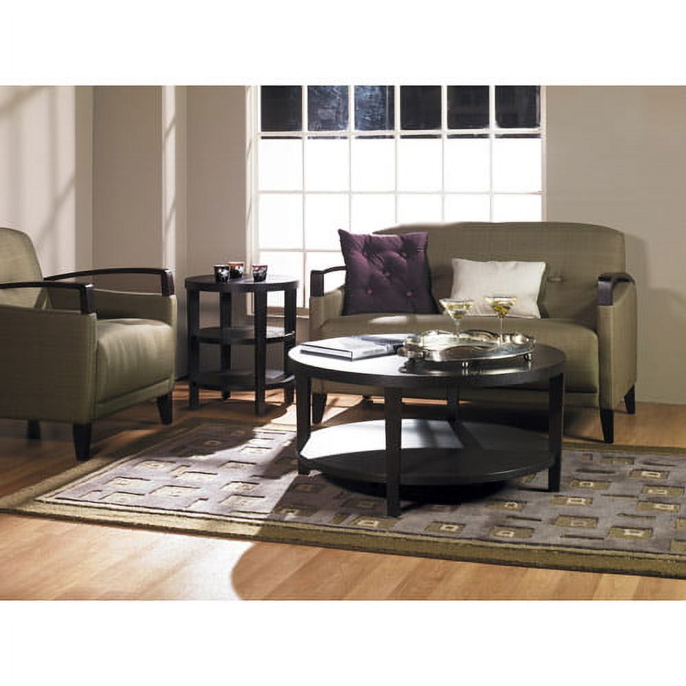 OSP Home Furnishings Work Smart Merge 20" Round End Table (Espresso) - image 2 of 2