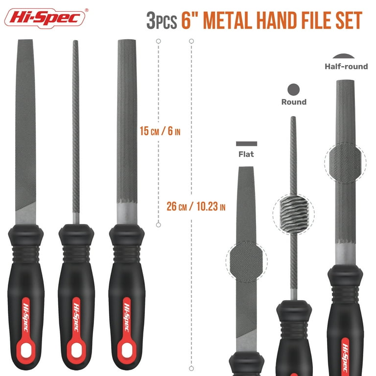 Hi-Spec 3pc Metal File Set With Carrying Pouch photo 4