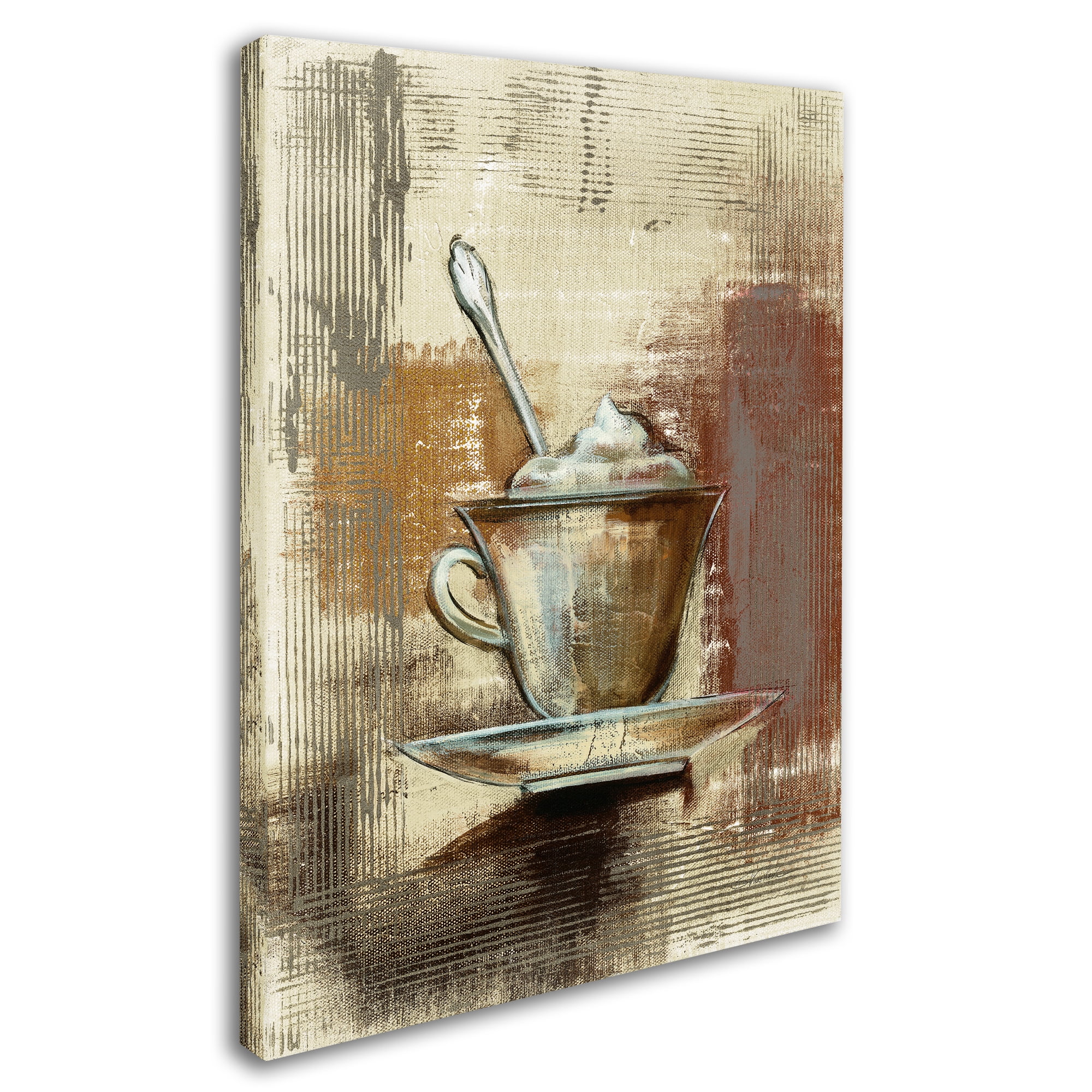 Trademark Fine Art "Cafe Classico III Neutral" Canvas Art by Silvia Vassileva