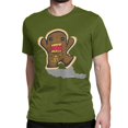 thumbnail image 1 of Camisetas de algodón con diseño de Domo Tattoo con parrilla para hombre y mujer, camisetas de manga corta con dibujos animados de Domo Kun marrón., 1 of 7