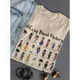 thumbnail image 3 of Smartprints Womens Graphic Tee - Abcs Of History - Regular Fit 100% Cotton, 3 of 4