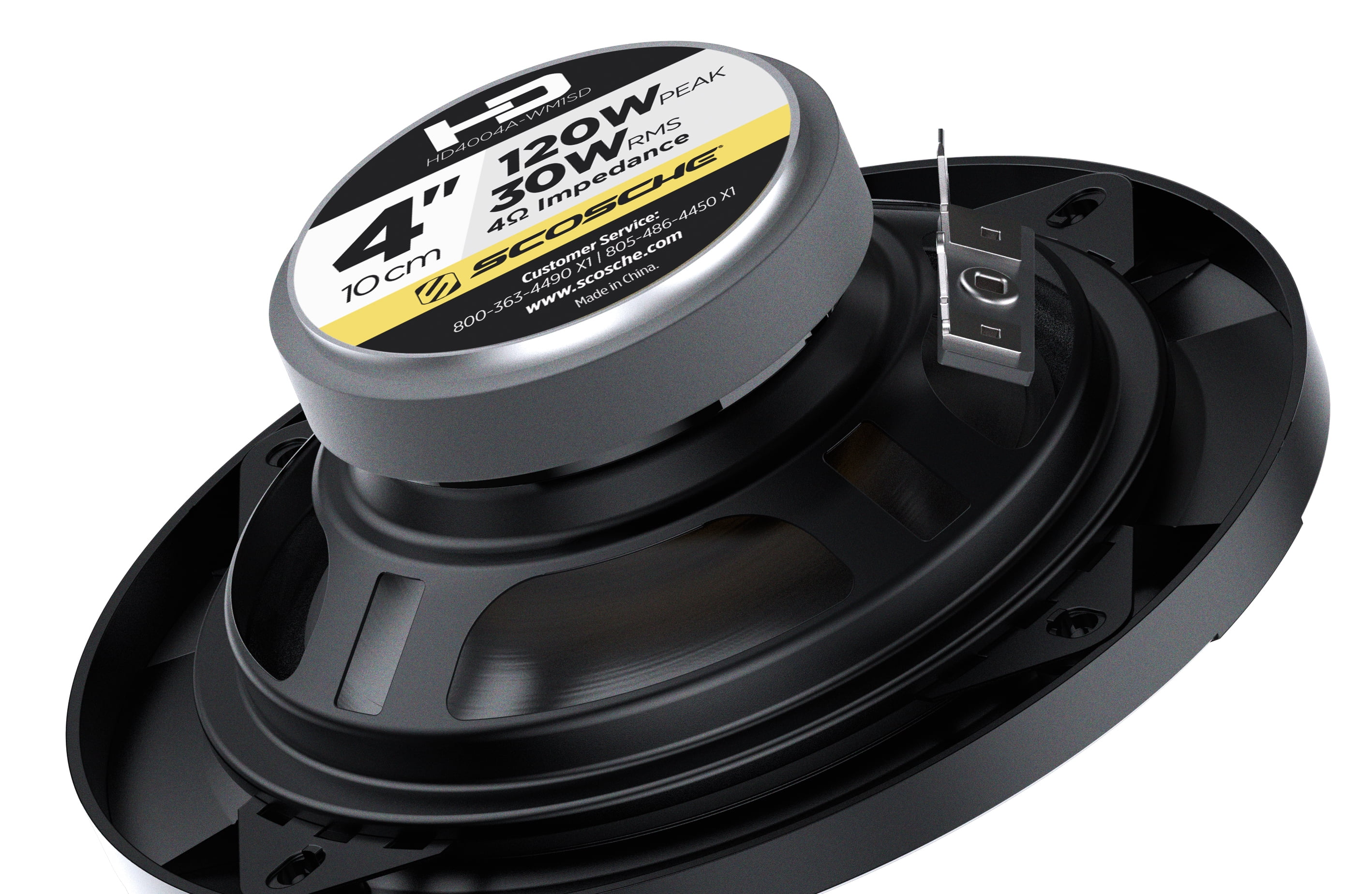 Scosche HD4004 - HD Speakers | Speakers for Cars | 4" Set