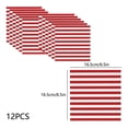 thumbnail image 3 of Red and White Striped Paper Napkins Set,Features Carnival Circus Party Cocktail Napkin Design,Perfect for Bridal Shower Wedding Holiday Birthday Party Supplies and Decorations, 3 of 5