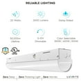 thumbnail image 6 of Luxrite 2FT LED Strip Light Fixture, 20W, 2600 Lumens, 3 Color Selectable 3500K-5000K, Dimmable, Damp Rated, UL Listed, 6 of 7