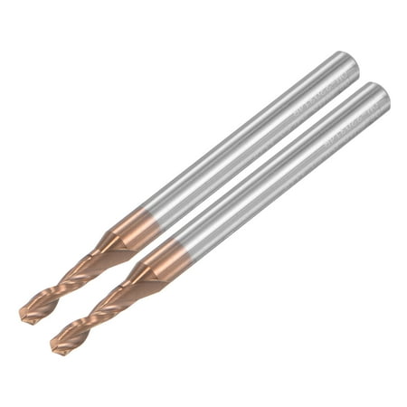

Uxcell 2.6mm Dia 4mm Shank Titanium Coated Carbide Straight Shank Twist Drill Bit 2 Pack