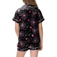 thumbnail image 4 of Enyan Halloween Pajamas Girls Short Sleeve Graphic Pjs Set Kid Toddler Jammies Sleepwear Loungewear Set Halloween Pjs for Girls(8-9 Years), 4 of 5
