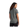 thumbnail image 2 of MERCER+METTLE Women's Stretch Pique Polo | Short Sleeve Collared Shirt for Women, Casual Performance Polo for Work - Storm Grey 4XL, 2 of 4