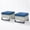 LightBeige/Blue, variant on Giantfurnni Outdoor Patio Ottomans,All-Weather Wicker Ottomans Set of 2 with Cushions,Patio Footrest for Balcony Deck Porch Poolside,Gray Wicker