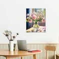 thumbnail image 3 of Nawypu  Canvas Wall Art,Pink Rose Vase Print Canvas Painting for Bedroom Living Room Kitchen Bathroom Corridor Dining Room Hotel Decor, 3 of 5