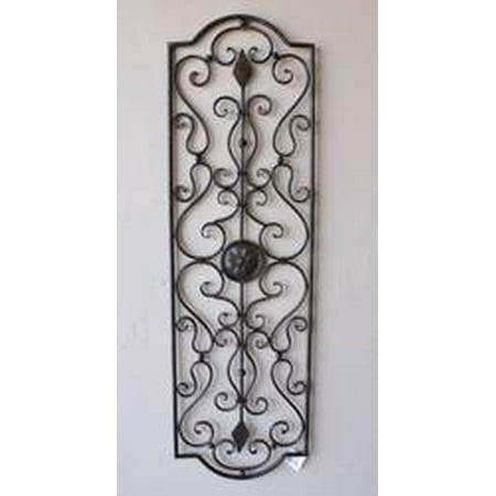Letizia Tuscan 40 Indoor Outdoor Rectangular Wrought Iron Wall Letizia Tuscan 40 Indoor Outdoor Rectangular Wrought Iron Wall Grille Plaque