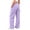 Purple, variant on Spazoro Girls Cargo Sweatpants with Multi-Pockets, Solid Color Fall Loose Fit Elastic Waist Casual Wide Leg Pants for Little Big Kids Khaki Size 4-5T