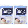 Breathe Right Clear Nasal Strips, Clear, Large, 30 Ct (2 Pack) (Bundle)