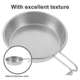 thumbnail image 3 of COOPHYA Camping Cooking Accessories Stainless Steel Bowl 1Pcs 11.8X4.9X1In Portable For Camp Kitchenware, 3 of 7