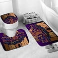 thumbnail image 3 of Black King Shower Curtain Sets, Cool Man Bahtroom Accessories Sets with Shower Curtain and Rugs, Toilet Lid Cover, Bath Mat, Powerful African American Fabric Valentines Shower Curtains with Hooks, 3 of 7