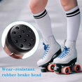 thumbnail image 5 of 1 Par de Topes para Patines de Ruedas 85A con Perno de 9/16 Pulgadas (14 Mm), Topes de Bloque de Freno de Goma Ajustables para Patines CuáDruples, 5 of 5