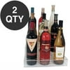 TWO ACRYLIC 3 TIER 9 BOTTLE HOLDER - BARWARE - WHOLESALE QTY