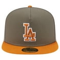 thumbnail image 2 of Men's New Era Olive/Orange Los Angeles Dodgers Two-Tone Color Pack A-Frame 59FIFTY Fitted Hat, 2 of 5