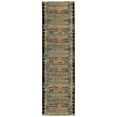 thumbnail image 3 of Liora Manne Marina Tribal Stripe Indoor Outdoor Area Rug Black, 3 of 5
