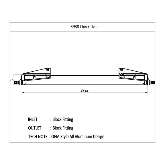 Csf 3938 CSF Radiators - Aluminum