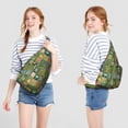 thumbnail image 4 of Autumn Leaves Shoulder Sling - Seasonal Maple & Flower Pattern, Fashionable Anti-Theft Daypack, 4 of 4