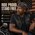 thumbnail image 6 of America 250th Cycling Pirate Hat/Biker Headwrap, 250th Anniversary Motorcycle Bandana, Cool Biker Skull Caps, 6 of 9