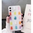 thumbnail image 3 of iPhone 8 Plus Cute Case, 3D Cute Candy Colors Cartoon Bear Clear Women Girls Case for iPhone 7 Plus 8 Plus-Colorful Bear, 3 of 14