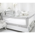 thumbnail image 2 of TOYTEXX Baby Safety Rails 3 Piece Adjustable Steel Safety Bed Rail, 68" x 85", Grey, 2 of 8