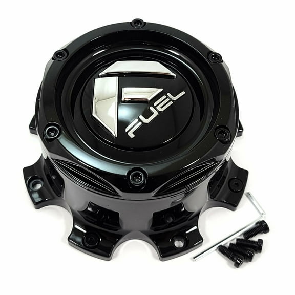 Fuel Off-Road Wheels Gloss Black Wheel Center Hub Cap 6-3/4"OD Bolt-On for 8x6.5 31004-08TGB