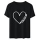 thumbnail image 4 of ICHUANYI Clearance Women's Fashion Loose Round Neck Pullover Bottoming Teacher's Day Cute Print Short Sleeve Top T-Shirt(Black, XXL) ICHUANYI WER2023081111890, 4 of 7
