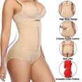 thumbnail image 3 of VASLANDA Waist Trainer for Women Seamless Butt Lifter Panty Hi-Waist Double Tummy Control Shapewear Stomach Body Shaper Postpartum Faja, 3 of 7