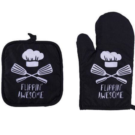 

Cute Oven Mitts and Pot Pad Sets Non-Slip Potholders Kitchen Heat Resistant Hot Pads for Kitchen New