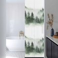 thumbnail image 3 of Foggy Forest Window Privacy Film, Green Mist Mountain Natural Landscape Static Cling UV Sun Blocking Heat Control Window Tint Day and Night, Non-Adhesive One Way Windows Privacy Cover 17.7''x78.7'', 3 of 7