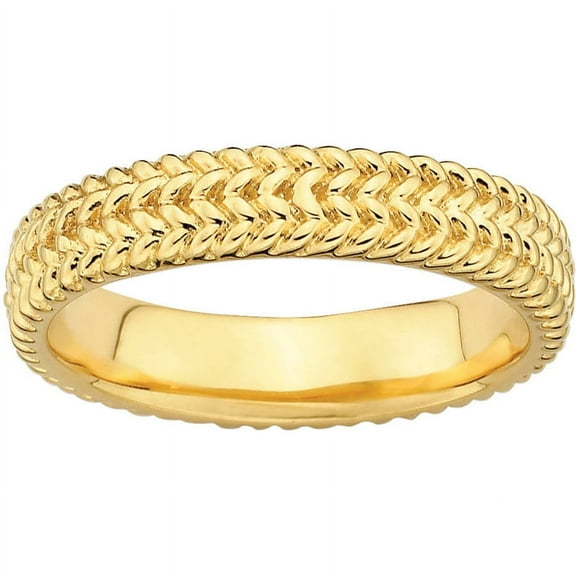 Stackable Expressions Sterling Silver Gold-plated Ring