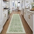 thumbnail image 2 of BERTHMEER 2'x8' Runner Rugs for Hallway Entrance Bedroom Entryway Kitchen Non Slip Washable Traditional Vintage Oriental Runner Rugs,Light Green, 2 of 6