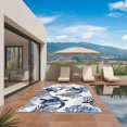 thumbnail image 3 of Coastal Sea Turtles Outdoor Rug for Patio/Deck/Porch, Non-Slip Large Area Rug 3 x 5 Ft, Blue Summer Coral Ocean Beach Indoor Outdoor Rugs Washable Area Rugs, Reversible Camping Rug Carpet Runner, 3 of 8