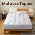 thumbnail image 3 of Soulgenix Mattress Topper King, Cotton Mattress Pad, Ultra Soft 400TC Pad, Mattress Protector with 8-21” Deep Pocket for Back Pain and Deep Sleep, 3 of 12