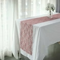 thumbnail image 2 of BalsaCircle 12x108 in Dusty Rose Rose Floral Lace Table Runner Wedding Party Events Reception Home Decorations Supplies, 2 of 8