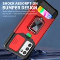 thumbnail image 4 of LAICAIW Galaxy A03S,Design for Samsung A 03S Phone Case with Screen Protector Card Holder Stand Kickstand Heavy Duty Slim Shockproof Hybrid Rugged Drop Protective Cover for Women Men Girls 6.5 inch, 4 of 6