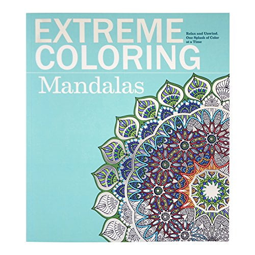 Pre-Owned Extreme Coloring Mandalas: Relax and Unwind, One Splash of Color at a Time (Paperback) 1438008341 9781438008349