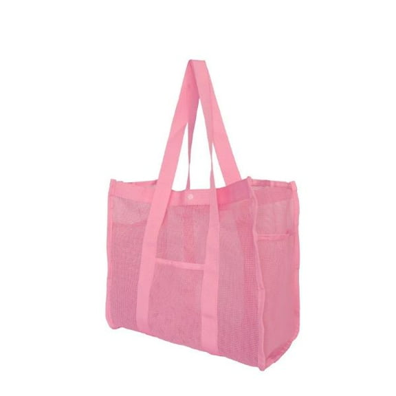 2pcs Large Mesh Beach Bag Tote for Boys and Girls Breathable Seashell Storage Pouches Beach Bags Strong Tear-Resistant Material